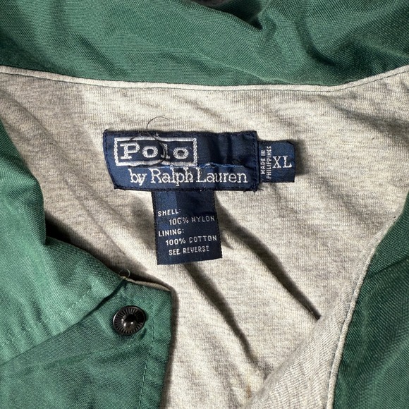 Vintage Polo Ralph Lauren Jacket Size XL Collegiate Spellout Logo Coaches 90s - Picture 4 of 9